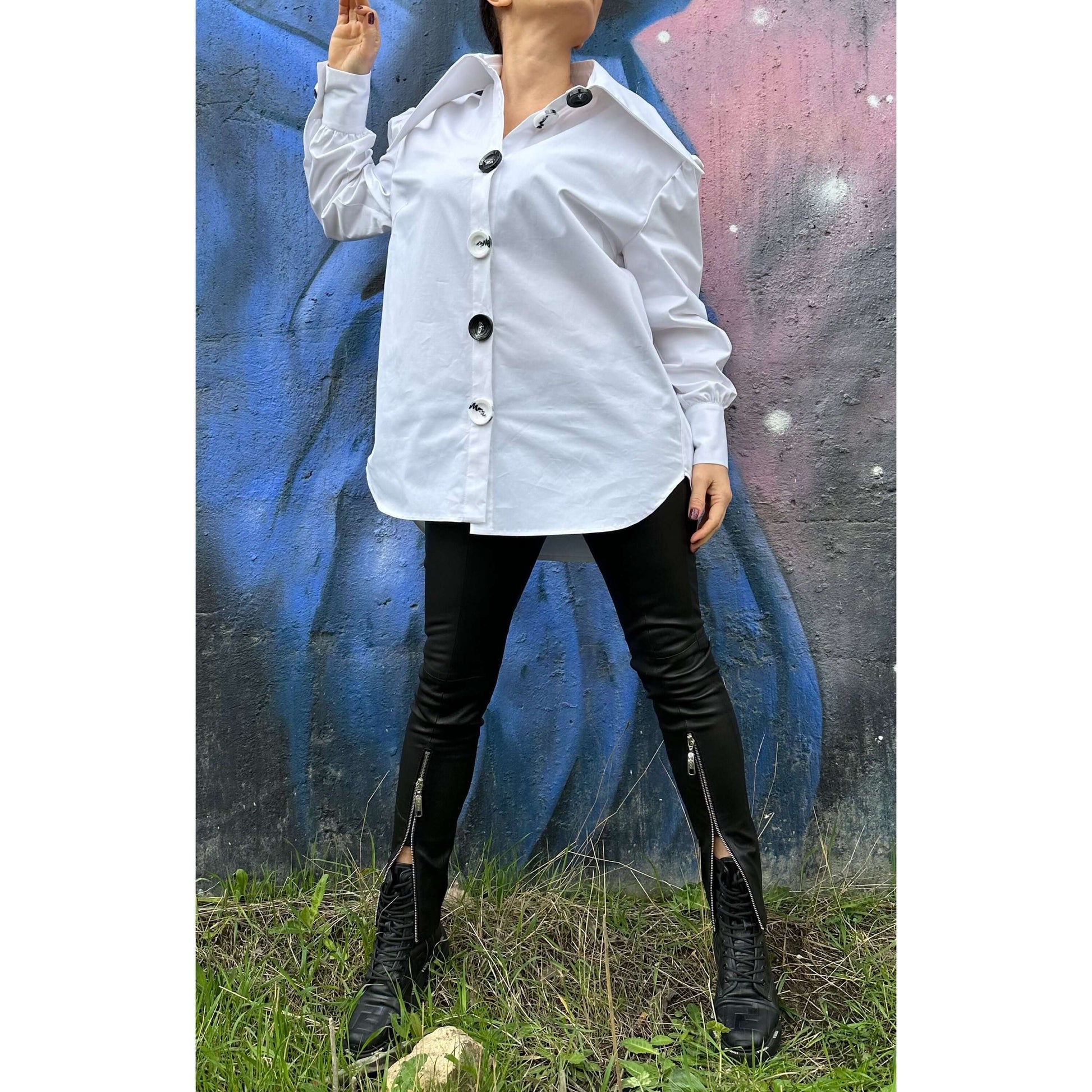 Extravagant Long Sleeve Shirt - Handmade clothing from AngelBySilvia - Top Designer Brands 