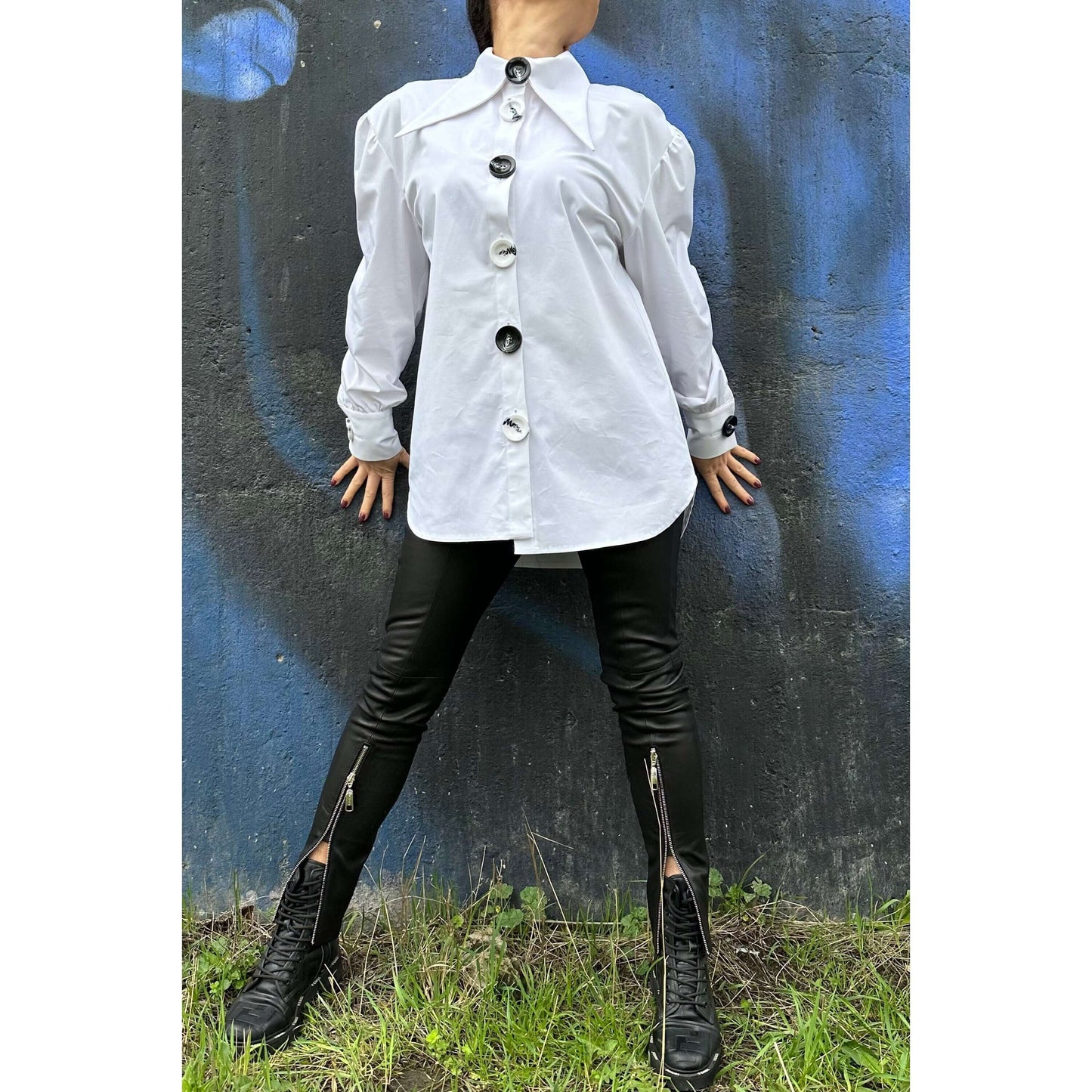 Extravagant Long Sleeve Shirt - Handmade clothing from AngelBySilvia - Top Designer Brands 